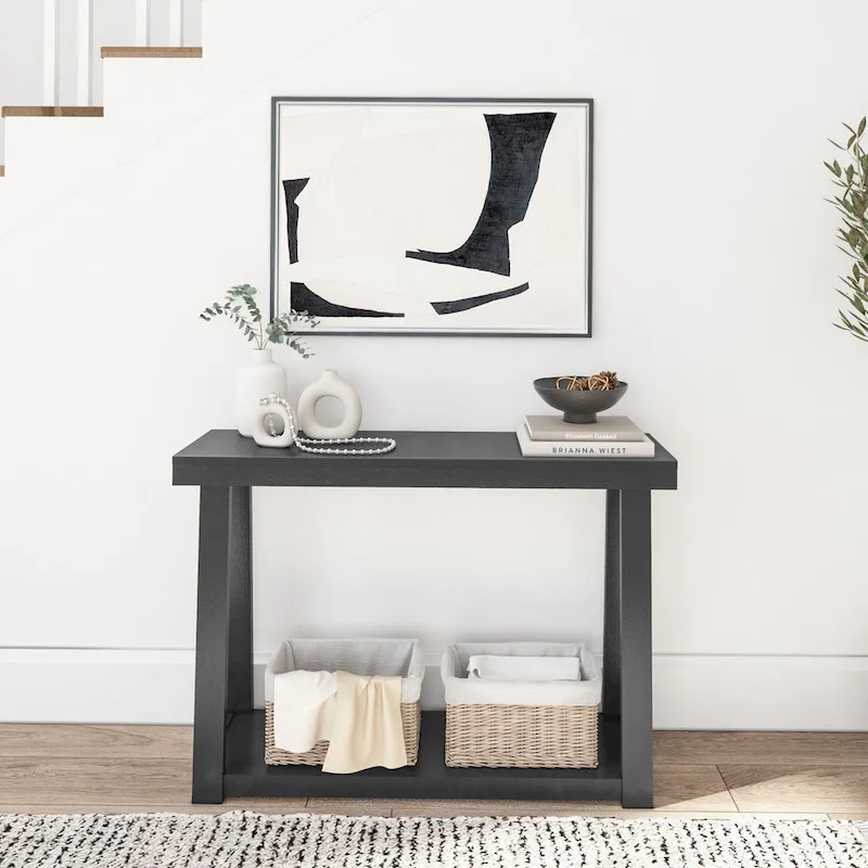 Plank and Beam Classic Console Table with Shelf - 46