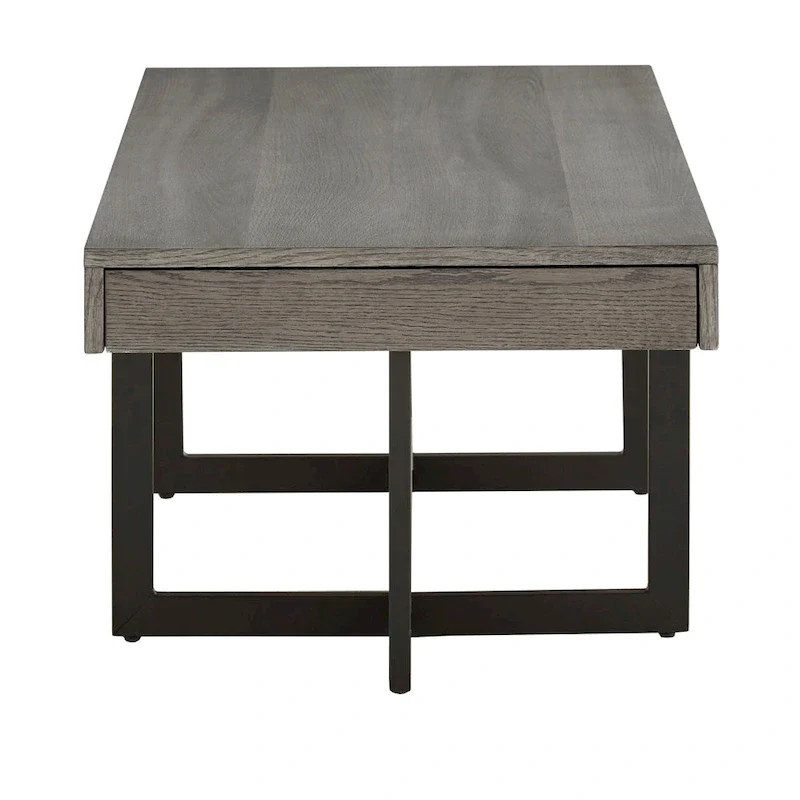 Eldersley Wood Finish Coffee Table with Two Drawers by iNSPIRE Q Modern
