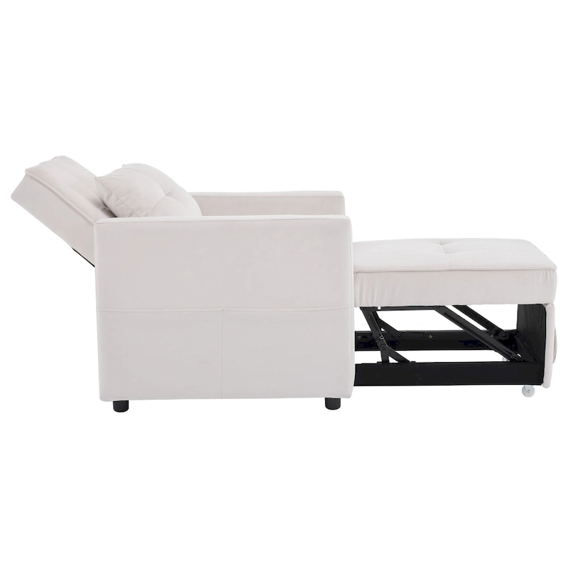 Christopher Knight Home - Sophia Convertible Sleeper Sofa Chair Bed with Adjustable Backrest and Built-In Pillow