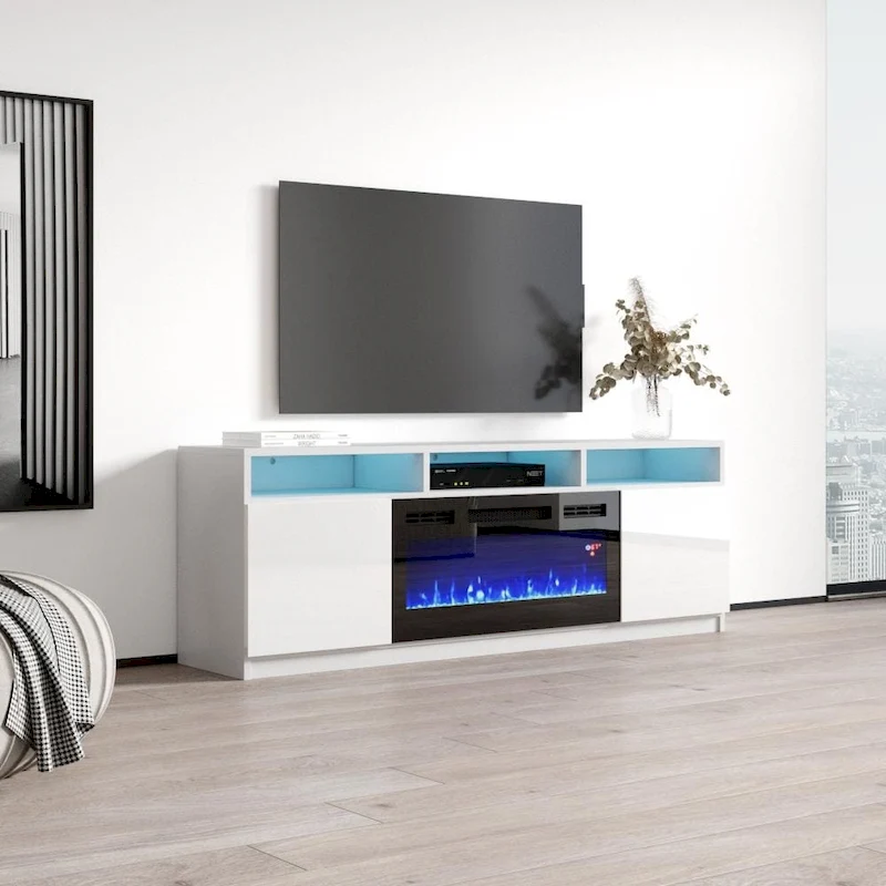 Reno 05 Electric Fireplace Modern 63 TV Stand