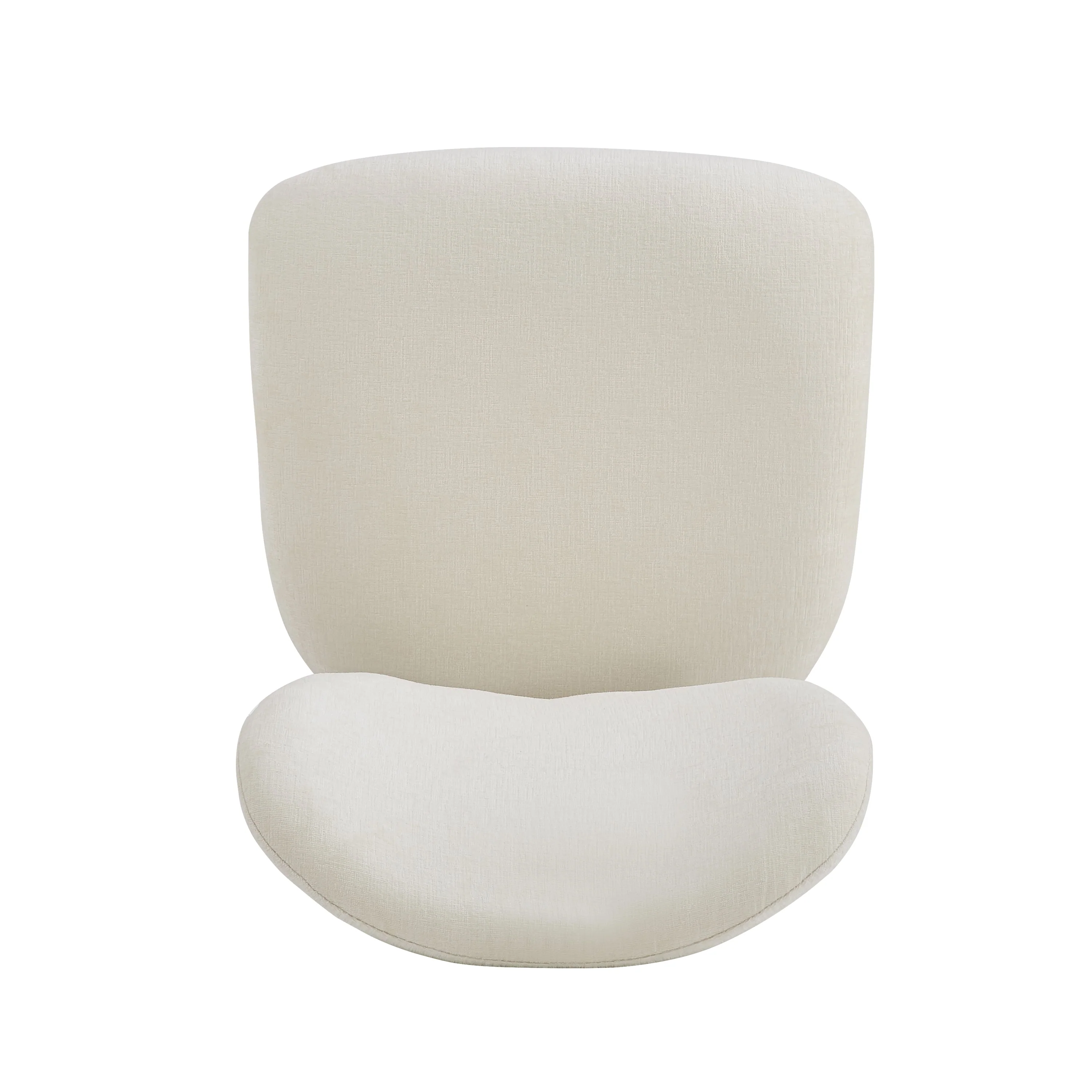 Modern Beige Upholstered Dining Chairs (Set of 2)