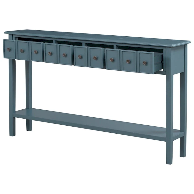 Harper & Bright Designs Rustic 4-drawers Long Entryway Console Table