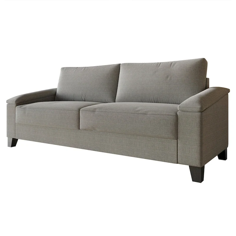 Simple Style Linen Upholstered Sofa