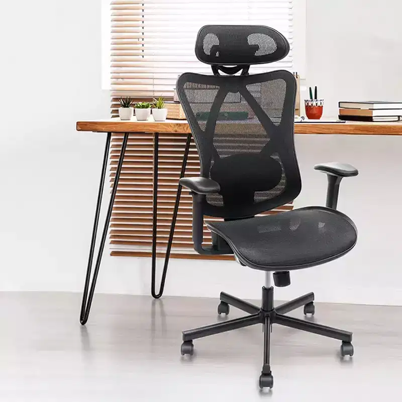 Black Mesh Ergonomic Office Chair for 1 Person