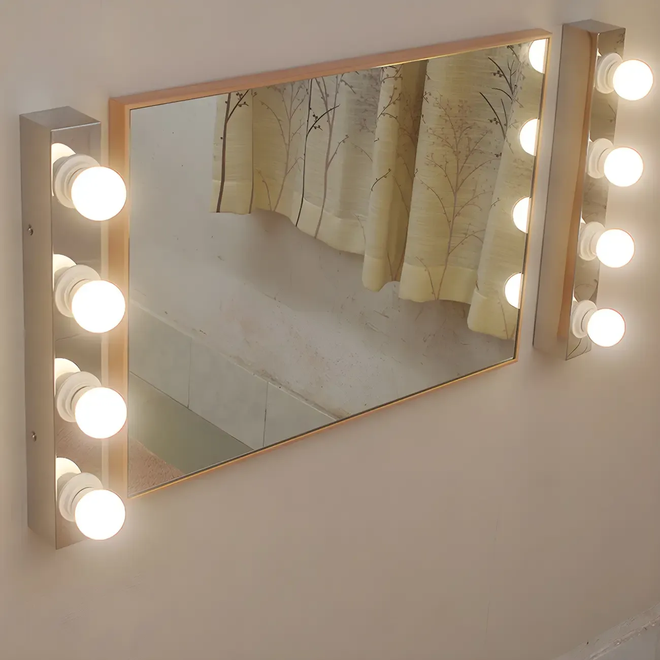 Modern Chrome Globe Bulb Bathroom Vanity Light