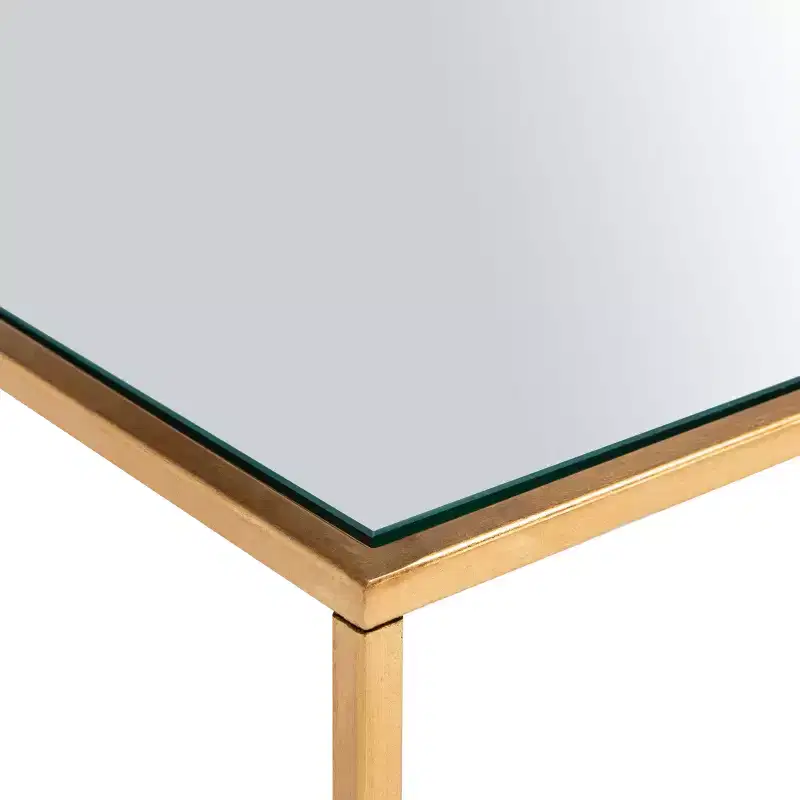 Burton Coffee Table - FOX2582A - Gold/Clear - Safavieh Couture