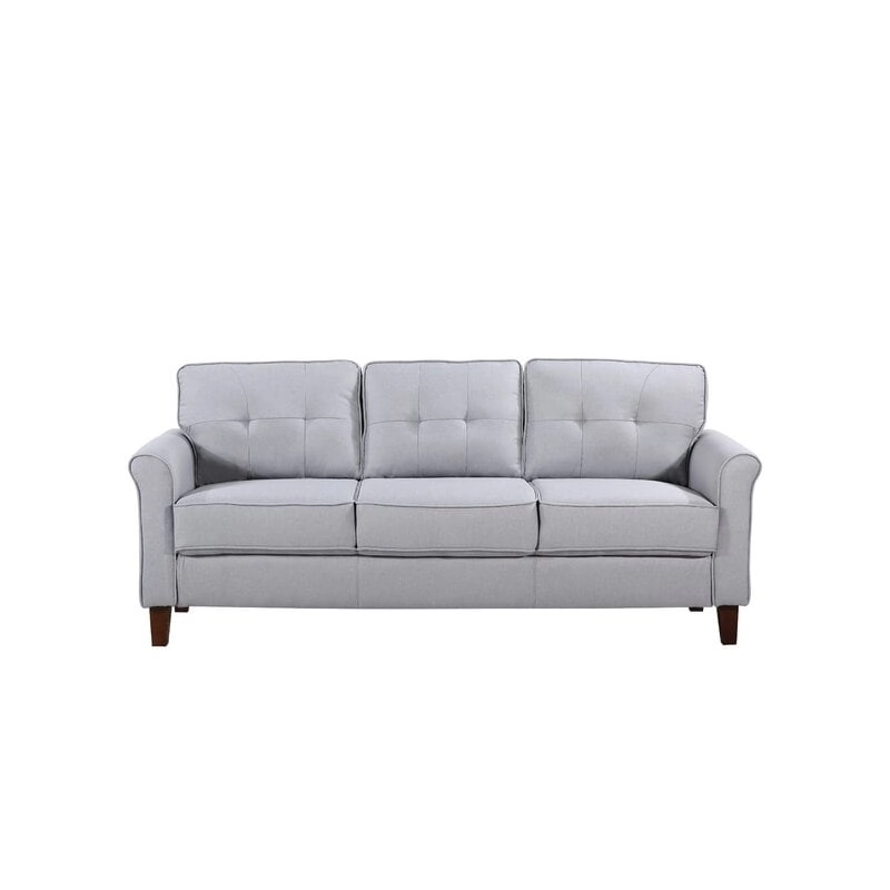 Kouchouk 78.7 Linen Flared Arm Sofa