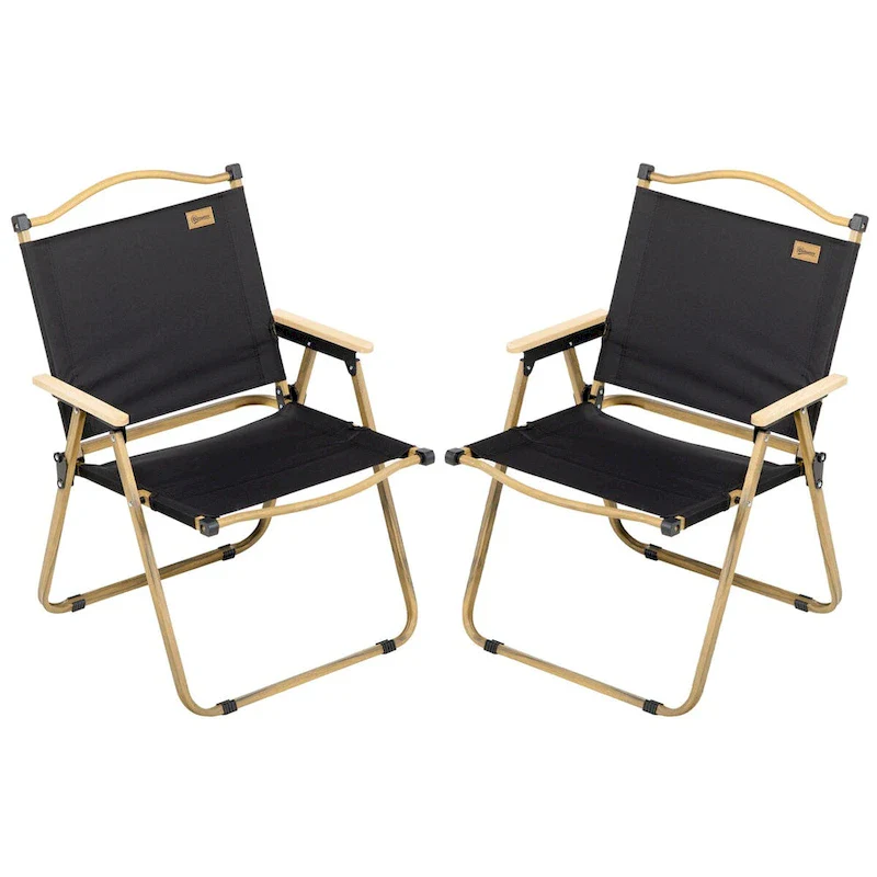 2 Pack Folding Camping Chair, Lightweight & Portable Beach Chairs Armchairs, for Festivals, Picnic and Hiking