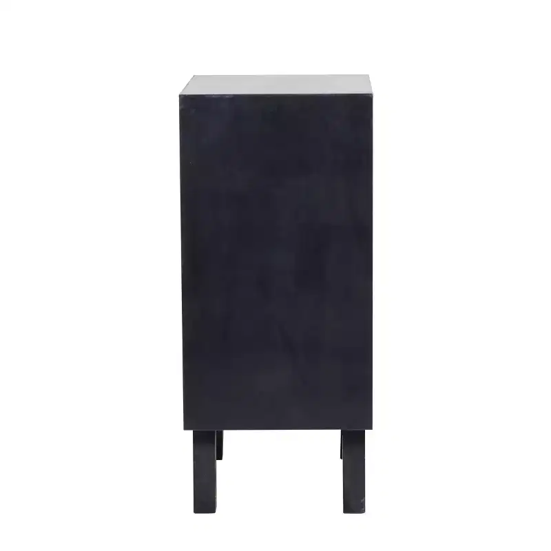 Modern Mdf Cabinet Black - Olivia & May