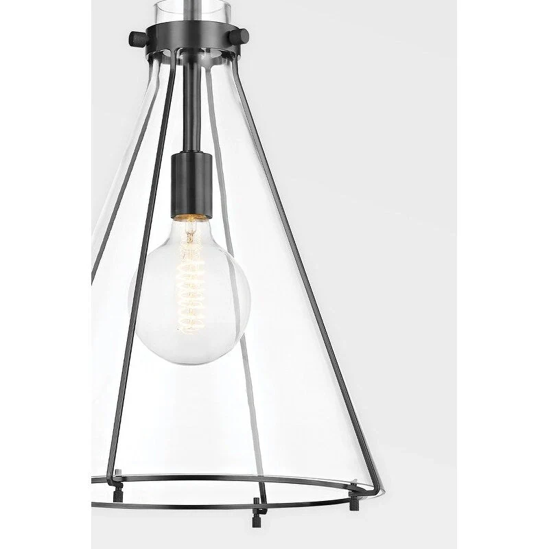 Eldridge 1 Light Pendant - Conical