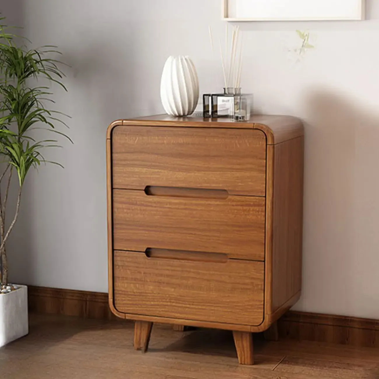 Elegant Large Brown White Wood Bedroom Chests with 9 Drawer