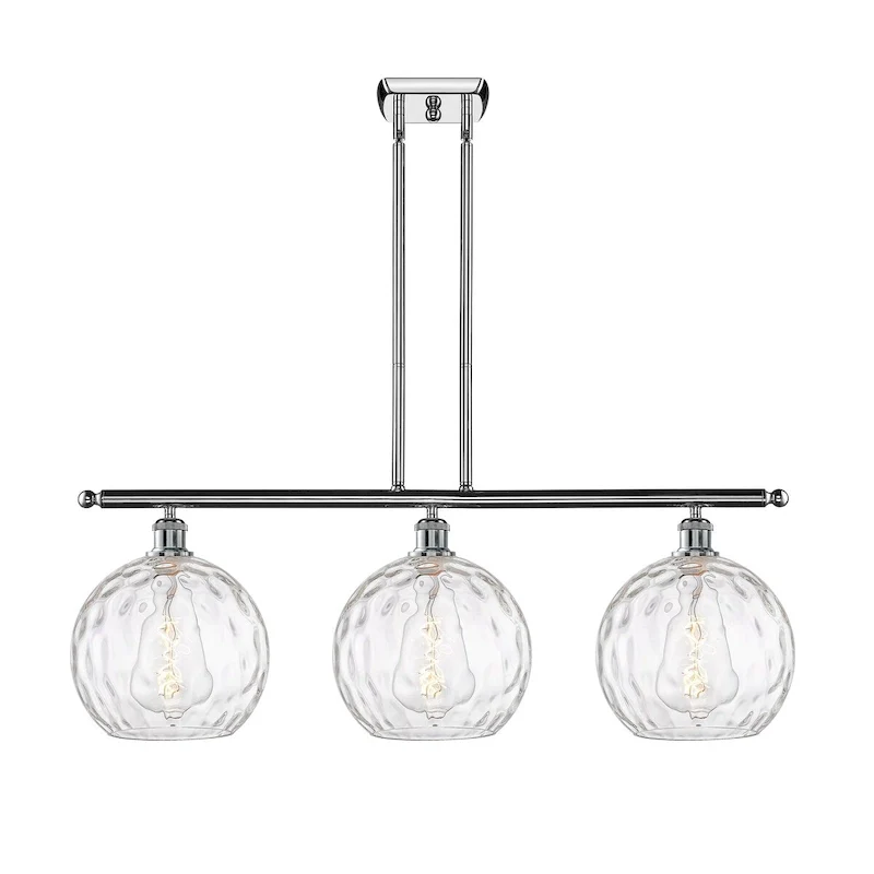 Innovations Lighting Athens Water Glass 3 Light 37  Stem Hung Island Light