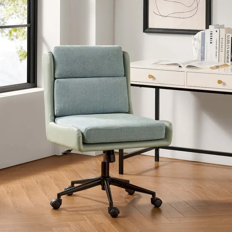 Siegfried Modern Swivel Tilting Office Chair with Removable Soft Upholstery by HULALA HOME