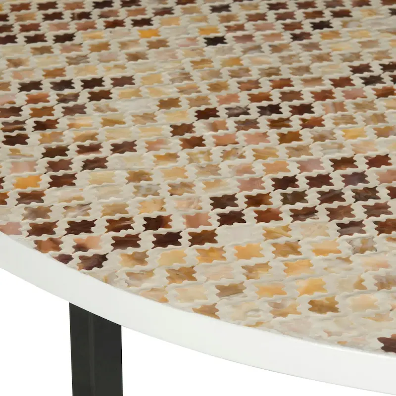Marharita Cream Coffee Table - 39.8 x 39.8 x 15.4 - 40Wx40Dx15H