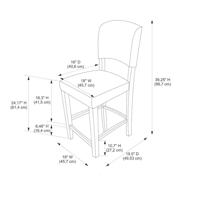 Dark Red Vinyl Counter Stool | Stationary | Single Seat