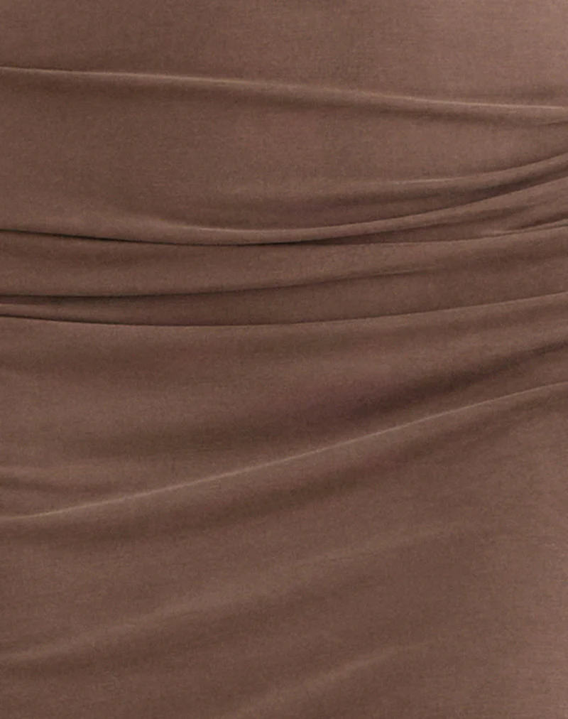 Anezka Midi Dress in Bitter Chocolate