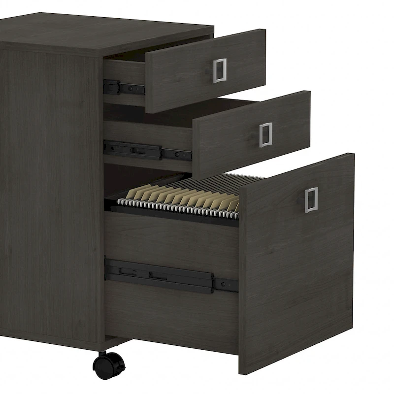 Echo L Shaped Desk with Hutch and Drawers by Bush Business Furniture