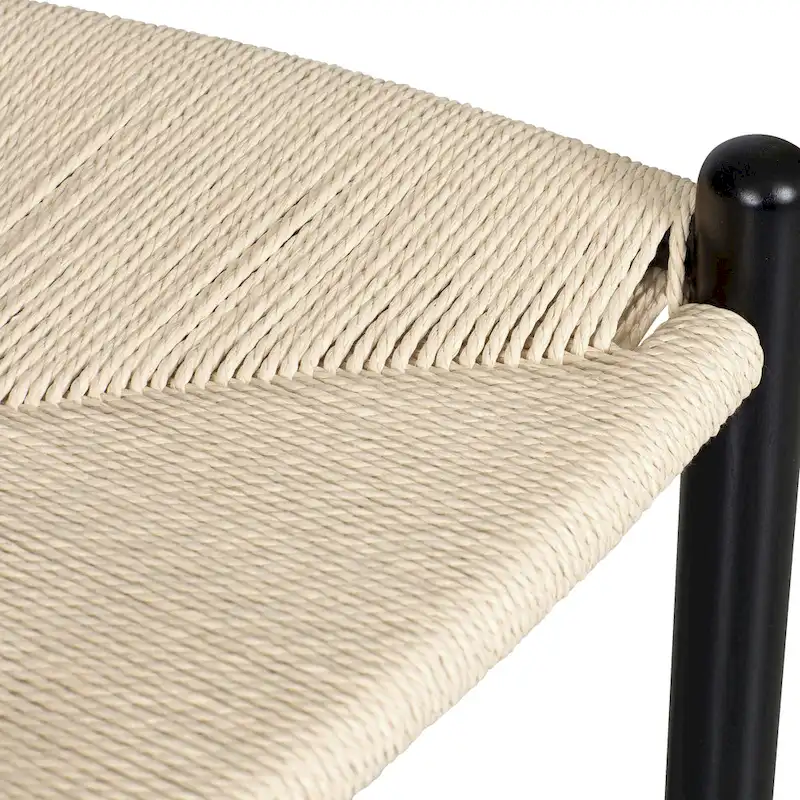 Poly & Bark Weave 23.5 Seat Height Counter Stool - Solid Wood with Woven Seat