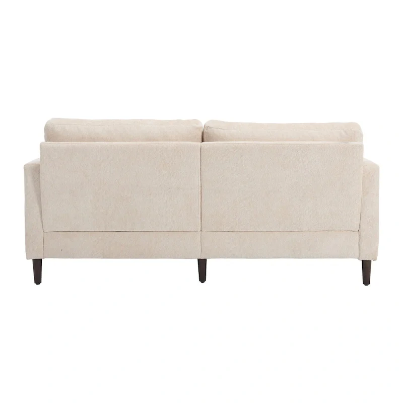 Modern Chenille Fabric Loveseat, 2-Seat Upholstered Loveseat Sofa