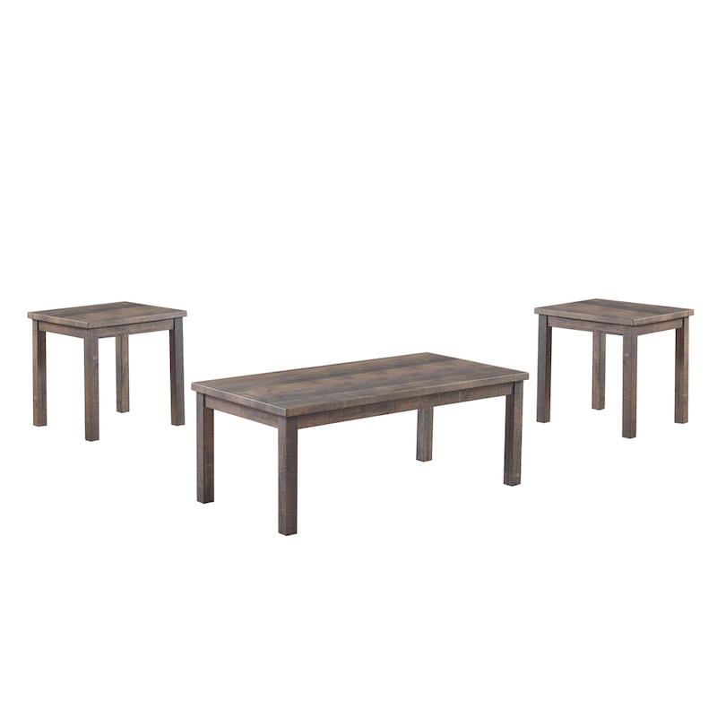 Boisee Transitional Natural Tone 48-inch Wood 3-Piece Coffee Table and Side Tables Set by Furniture of America