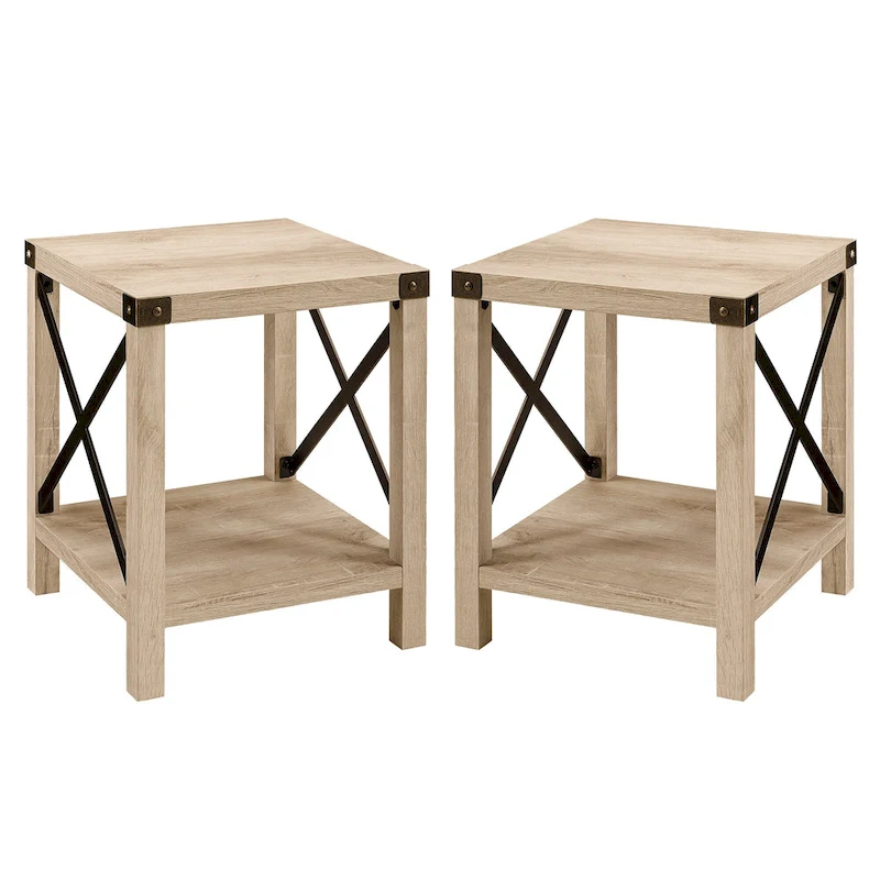 Middlebrook Kujawa 18-inch X-side Accent Table (Set of 2)