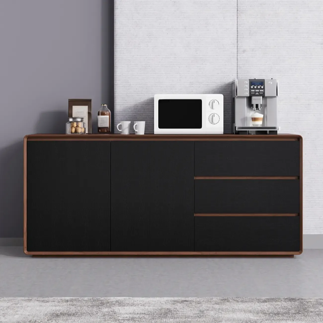 Modern Wooden Sideboard with Drawers for Kitchen