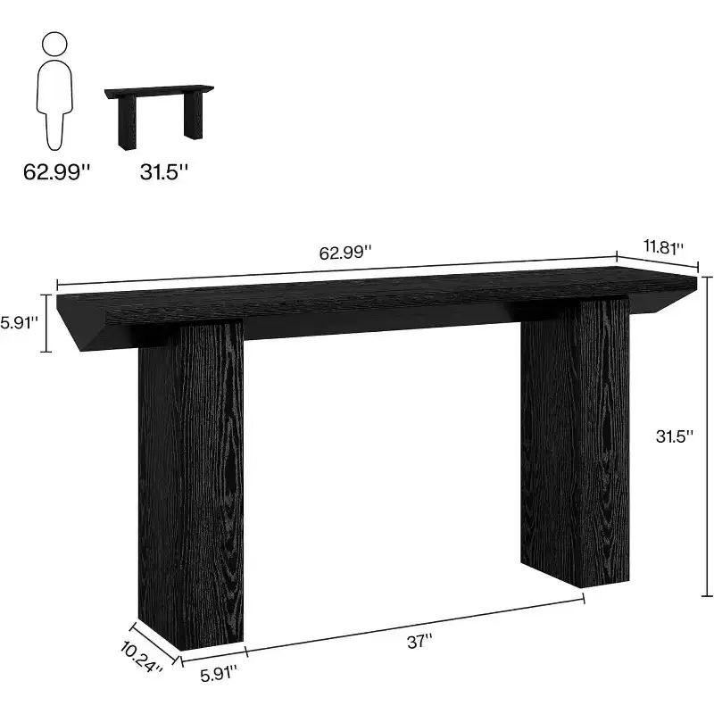 Console Table, Wooden Sofa Table Long Entryway Table