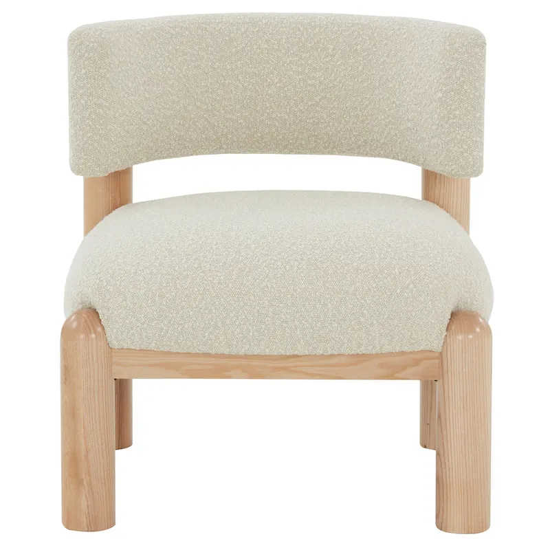 Faux Shearling Accent Chair - 26 In. W x 26 In. D x 28 In. H