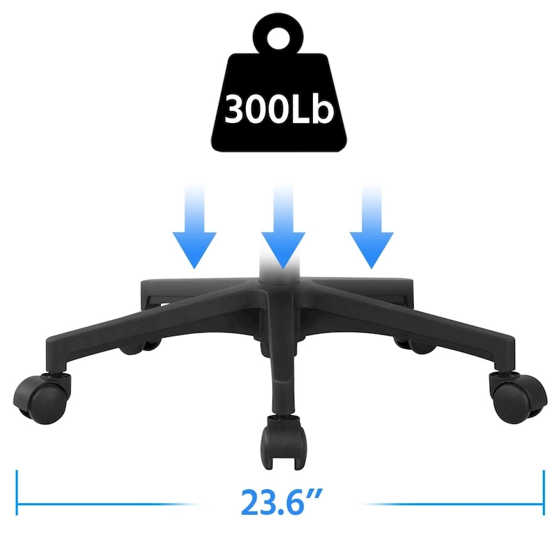 Yaheetech Adjustable Ergonomic Office Chair MidBack Mesh Swivel Chair