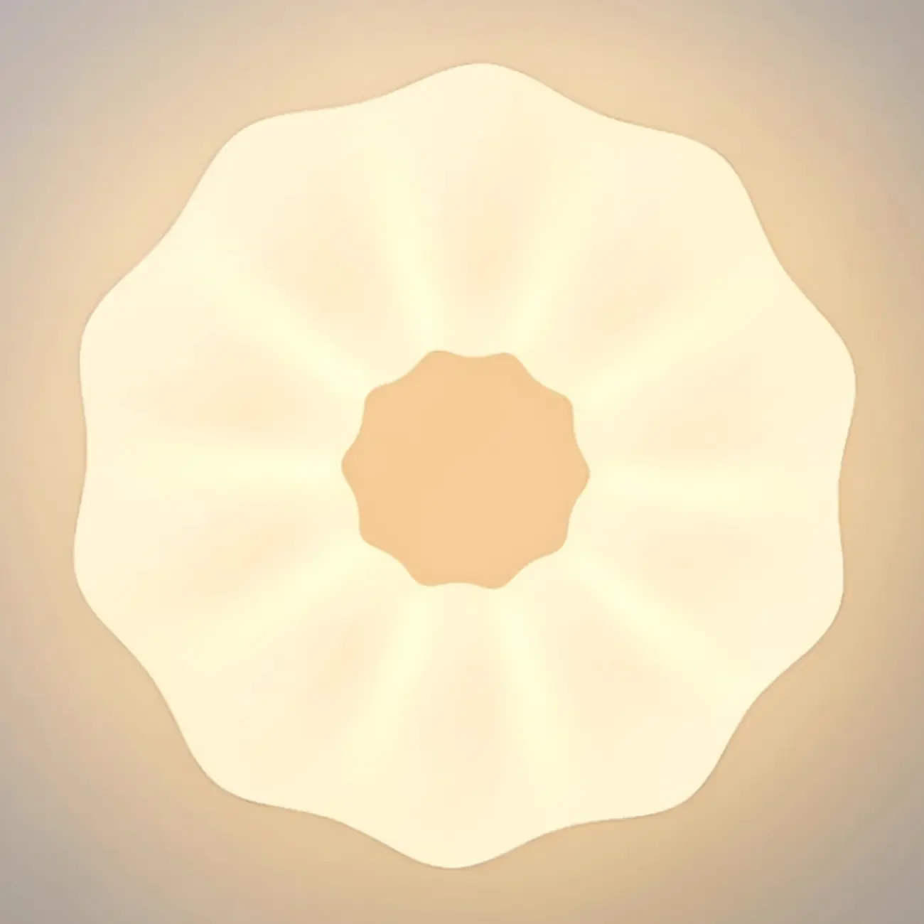 Modern White Geometric LED Dimmable Flush Mount Ceiling Light