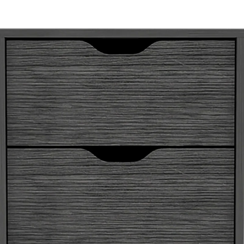 Vintage Minimalist Vertical Storage Dresser with 5 Drawers