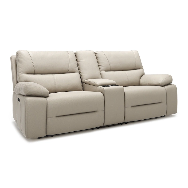 Malibu 79  2-Piece Leather Power Reclining Loveseat with Console and Cup Holders