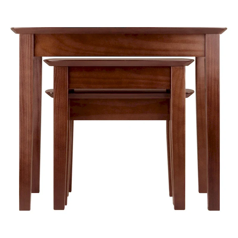 Bradley 3-Pc Nesting Table Set, Walnut - 26.8 x 18.7 x 21.9