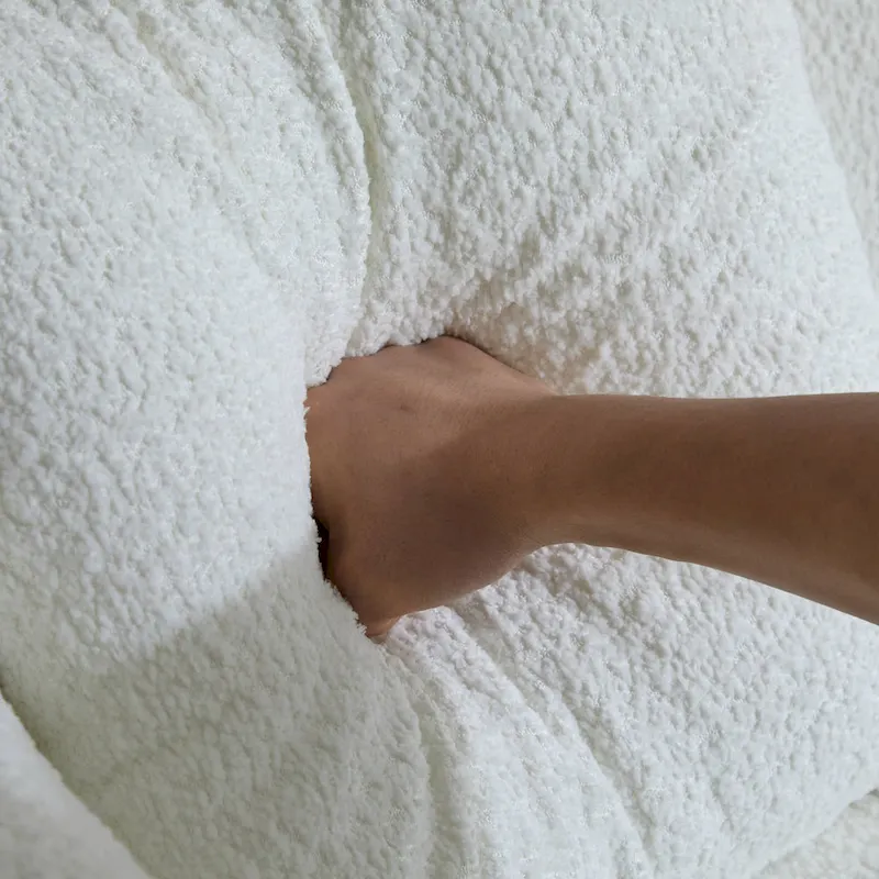 Christopher Knight Home - Tonson 82  Boucle Curved 3-Seater Sofa