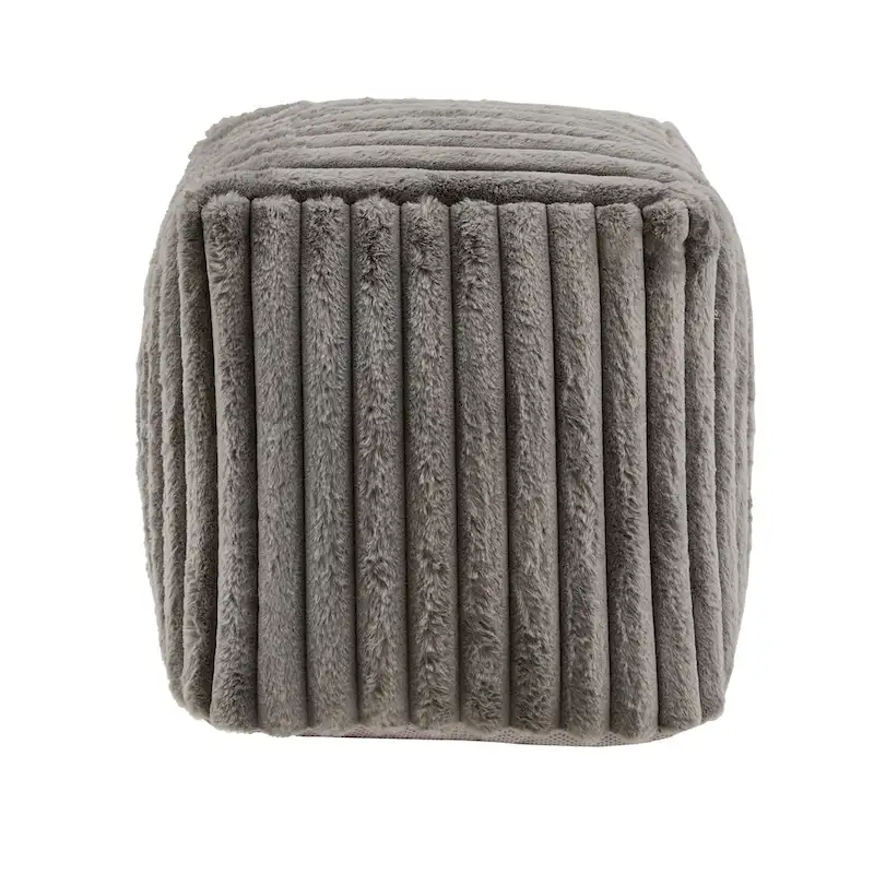 Brunico Upholstered Square Pouf Ottoman by iNSPIRE Q Bold