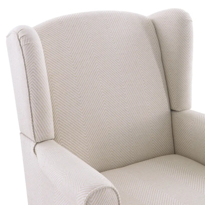 Accent Arm Chair with Turned Legs and Round Arms