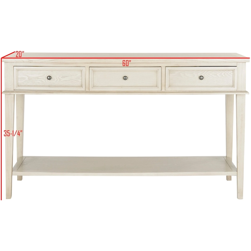 SAFAVIEH Thea Sepia Console - 60 x 20 x 35.4 - 60Wx20Dx35H