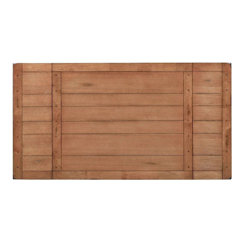 Treasures Medium Brown Rustic Oak Retractable Leg Table