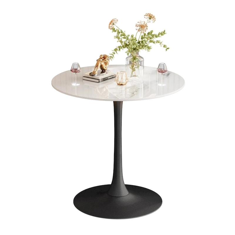 39.37  High Bar Table Round Cafe Bistro Pub Cocktail Kitchen Table Sintered Stone-top