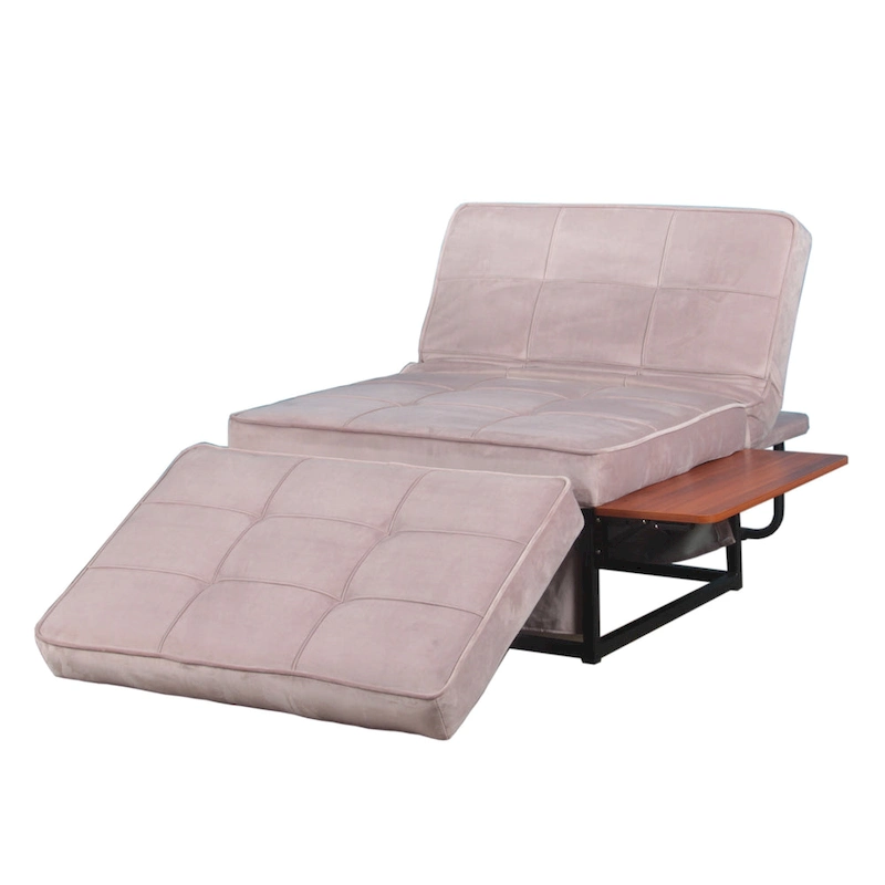 Furniture of America Hattie Assembled Convertible Cocktail Ottoman-Futon