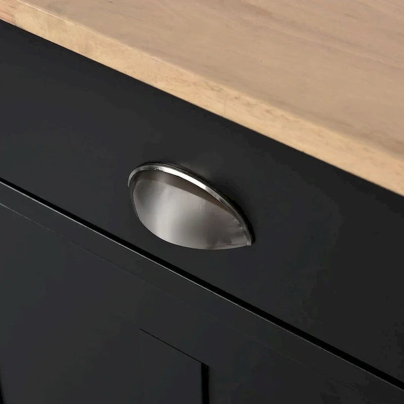 Kitchen Island Cart with Wheels Drop-Leaf Countertop