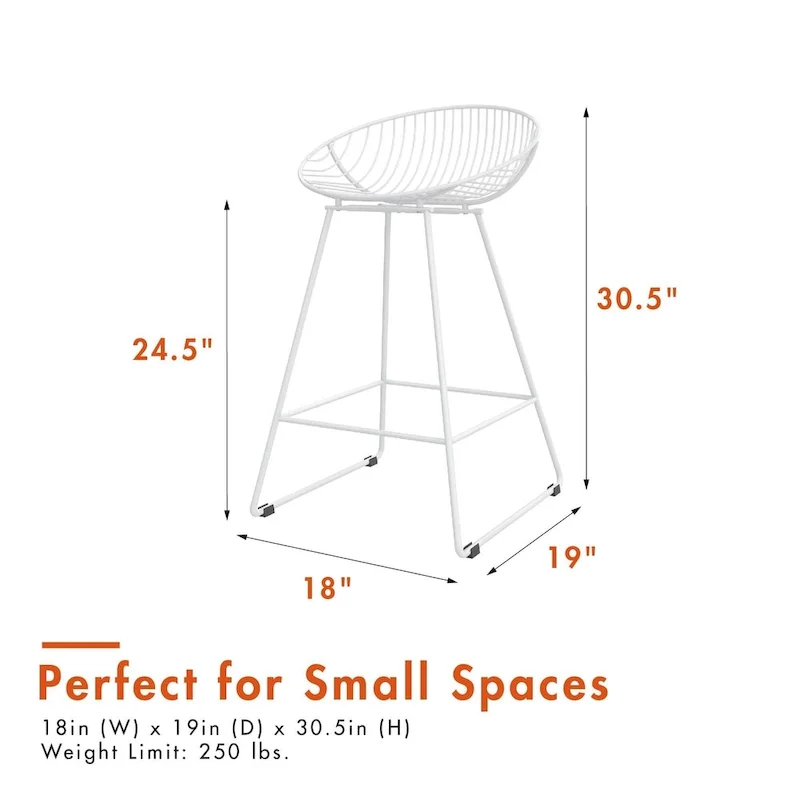 24 Metal Counter Height Bar Stool
