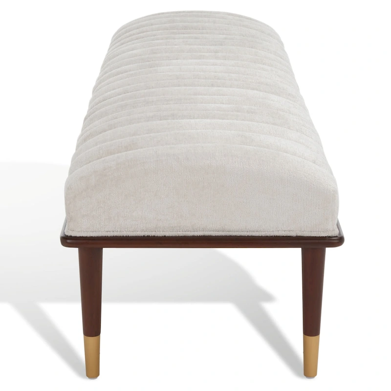SAFAVIEH Couture Felicienne Mid-Century Bench - 63 W x 20 D x 18 H - 63Wx20Dx18H