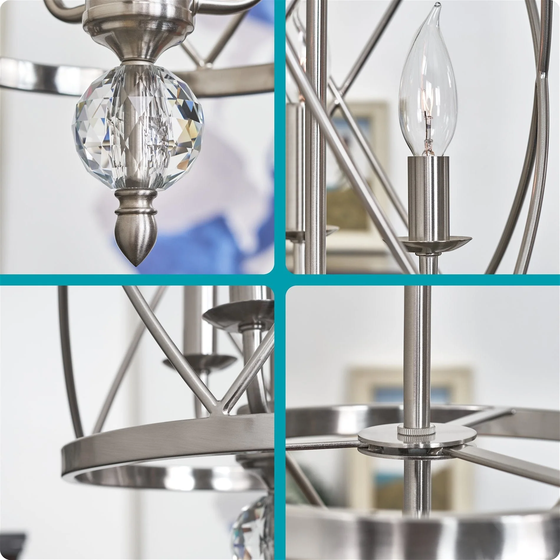 Eleanor 27 3-Light Modern Foyer Light Pendant Chandelier