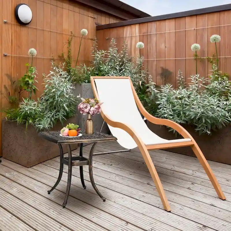 Square Garden Cast Aluminum Table