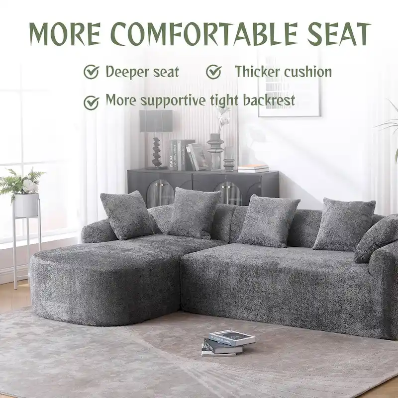L-Shaped Sectional Sofa (3-Seater)