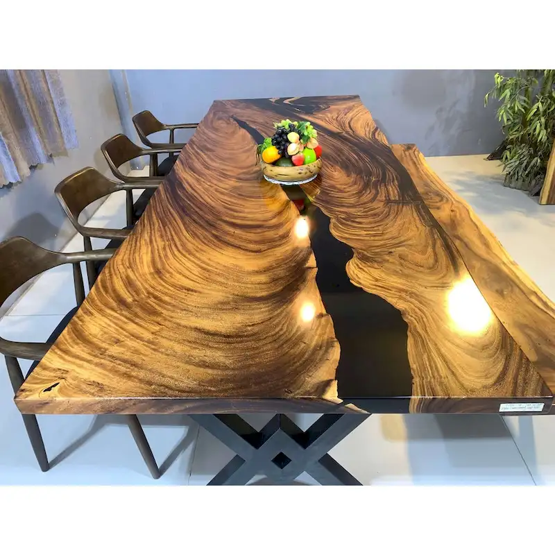 Sundaland 118  Large Slap Live Edge Dining Table