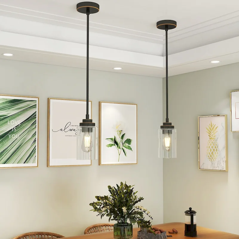 1-Light Pendant - Oil Rubbed Bronze - 4.33 x69.72