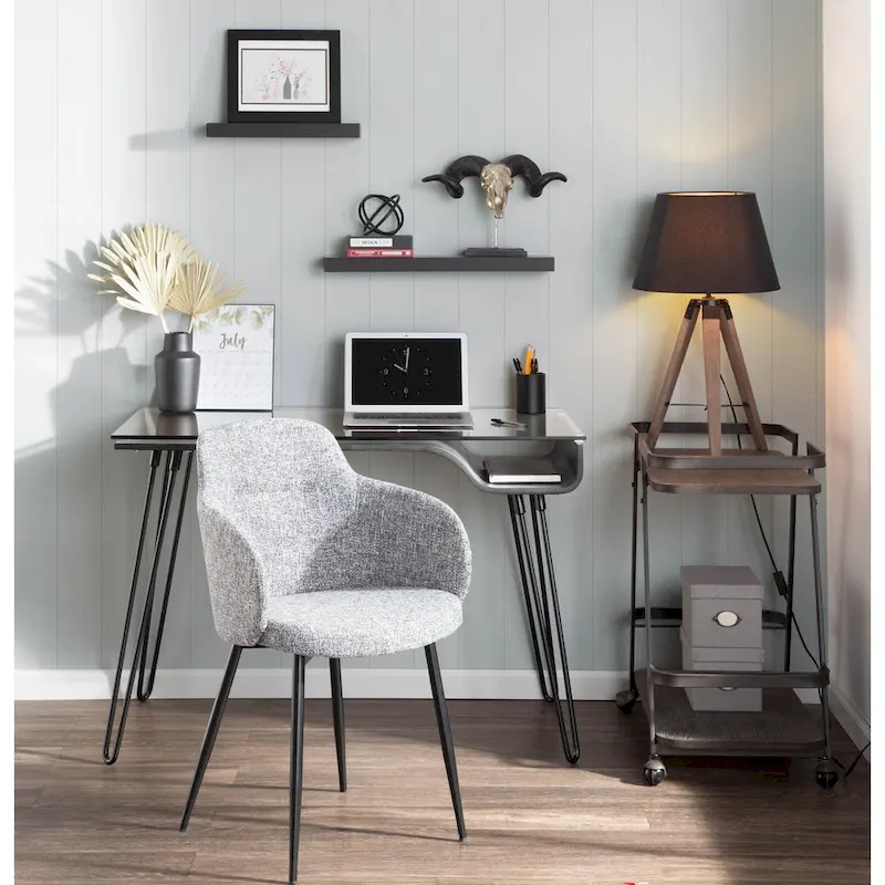 Industrial-Style Upholstered Chair