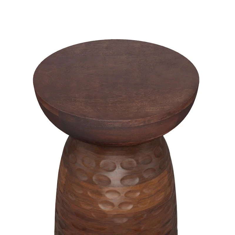 Solid Wood Accent Table - 12.6